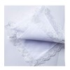 Lace Cotton White Handkerchiefs Perfect Wedding Bulk