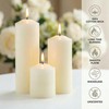 Cmoott 36 Pcs Individually Wrapped Pillar Candles Bulk, 2x3 2x6