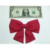 Cotton Cheer Hair Bows (Medium Size) (Barrette, Hot Pink)