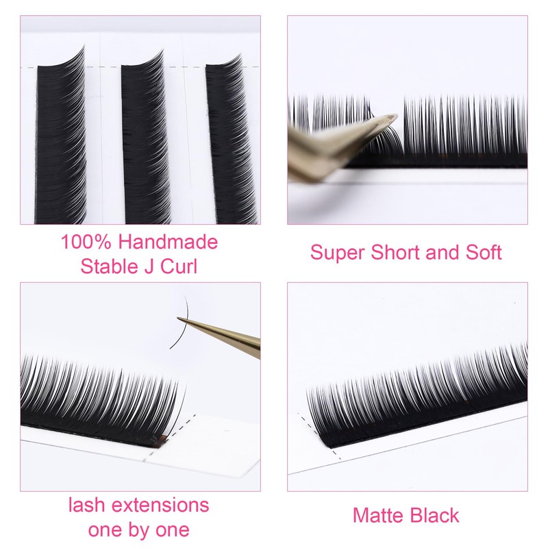 Lower Eyelash Extensions, EMEDA 5 mm 6 mm 7 mm