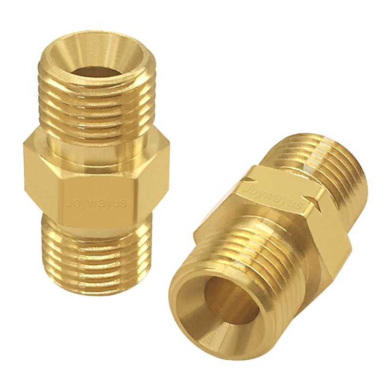 Joywayus Brass Oxygen and Acetylene Connector 9/16-18 Threads B Size