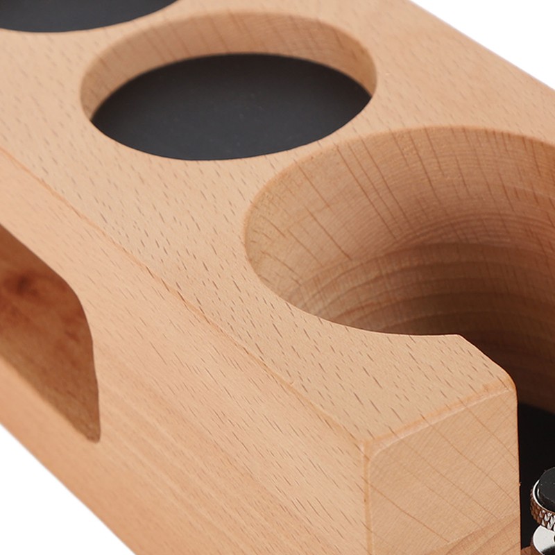 Wood Coffee Filter Tamper Holder Wooden Coffee Tamper Mat Stand