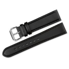 deBeer Stage Coach Leather Watch Band - Black 19mm