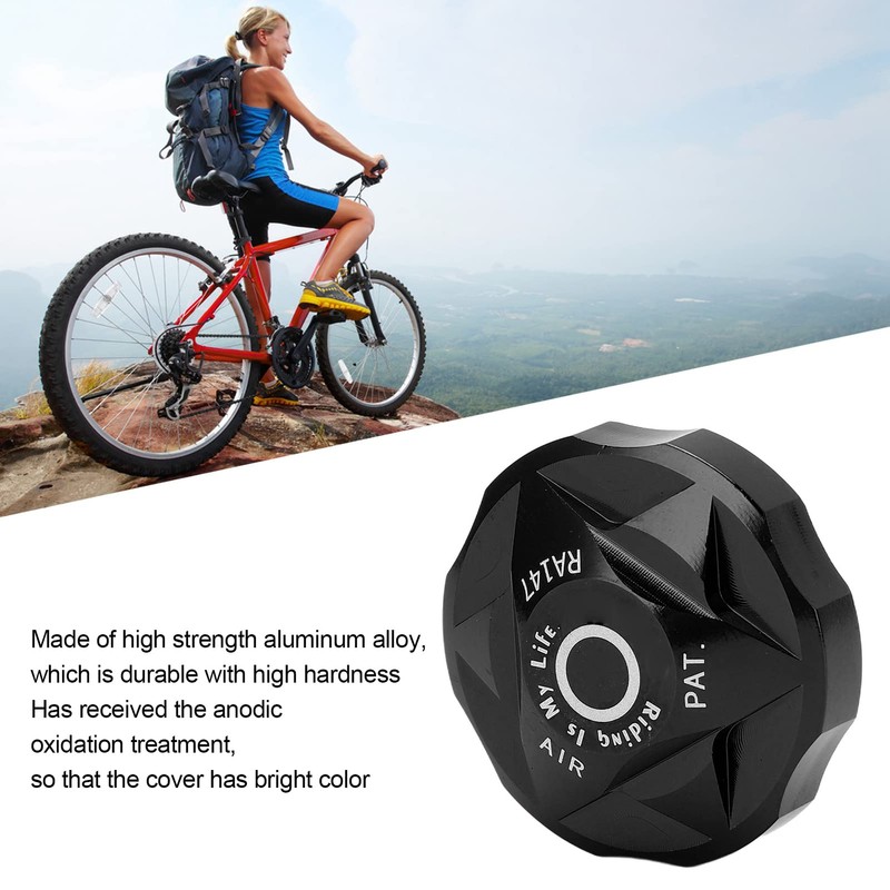 SUNGOOYUE Bike Valve Cover, Aluminium Alloy MTB Front Fork Caps