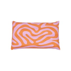 Splosh Beach Bliss Palms Beach Pillow, 51 x 31 x 8 cm, Orange