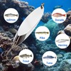 FishingPepo 5pcs Fishing Lures Spoons Trout Lures Hard Metal Spinner