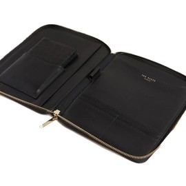 Ted Baker Black Meyti Imitation Croc A5 Travel Wallet