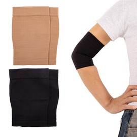 2 Paare Kompression Arm Ärmel 20-30 mmHg Kompressionsärmel Abnehmen Arm Ärmel Elastische Kompression Armstulpen Lymphödem Armwärmer Former Medizinische Kompressionsarm Ärmel für Damen Herren