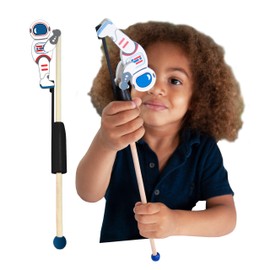 Animal Acrobats - Space Astronaut from Deluxebase. Space Themed Wooden Toddler Toys. Traditional Style Kids Toys. Cute Space Man Figures, Eco Wood Educational Toys, and Kids Party Favors.