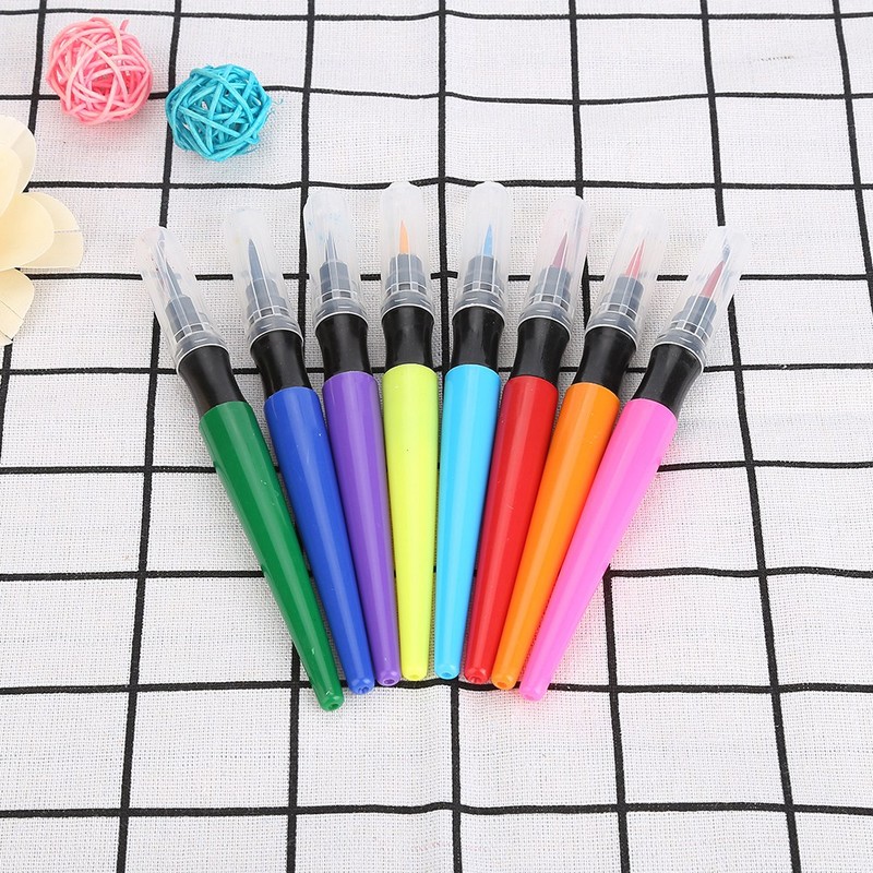 8Pcs Body Painting Brush Pen Set Artistic Watercolour Drawing Pen