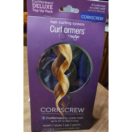 Curlformers Deluxe Top Up 8 Pack CORKSCREW For Long Hair Up To 14" NO HEAT NEW
