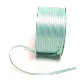 s.dekoda Satin Ribbon 50 m x 3 mm Mint Green Pastel Decorative Ribbon Satin