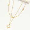Cicy Bell Womens Four Point Star Necklace Sets Double Layer