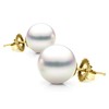 Unique Pearl 14K Gold 4-4.5mm White Akoya Saltwater Cultured Pearl