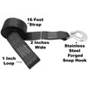 CustomTieDowns 2 Inch Boat/Winch Strap. 1 Inch Flat Sewn Loop