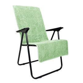 LAYNENBURG Set of 2 Premium Terry Cloth Protective Covers for Garden Chair, 100% Cotton, Oeko-Tex 100, Towel Cover, High-Backed Chair, Chair Cover with Envelope for Camping, Lounger Chair (65 x 130