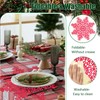 Snowflake Place Mats Set of 6, PVC Christmas Place Mats