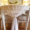 Embroidered and Durable White Lace Table Runner-Feminen 12''x120'' with Floral