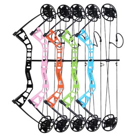 MOTION ZEUS Junior Compounnd Bow Set for Youth & Kids,Beginners and Women Bow Draw Length 16"-28",Draw Weight 10-40Lbs,290fps，Adjustable