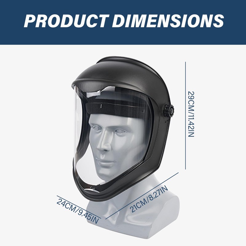 Face Shield Clear Anti-Fog Face Shield Mask Impacts & Temperature