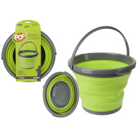 PMS SUMMIT 'POP' 10L BUCKET W/COL WRAP. LIME/GREY