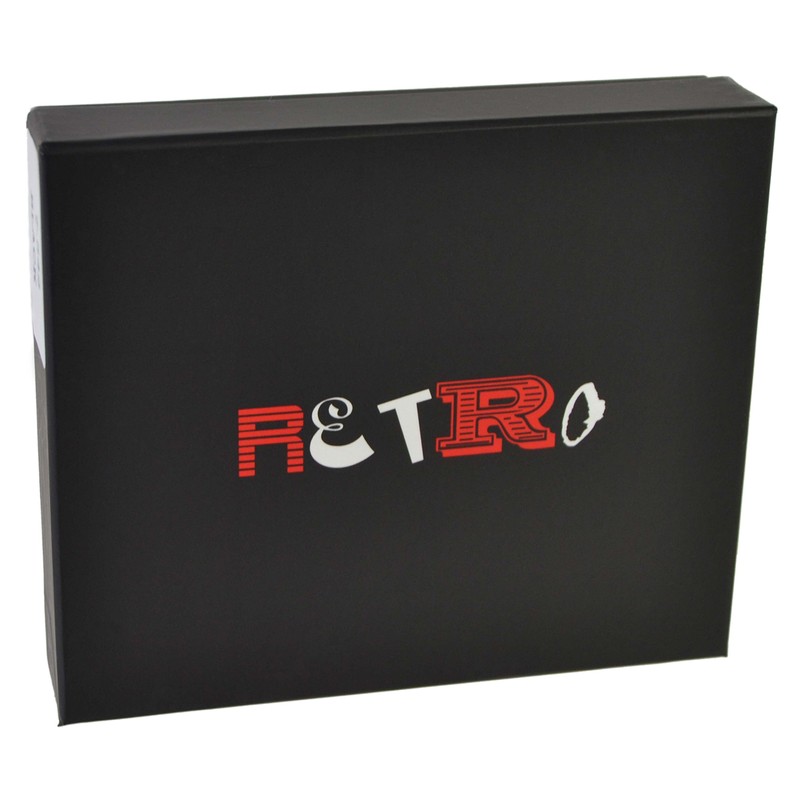 Mens Leather Horse Racing Bi-Fold Wallet by Retro Gift Box