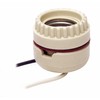 Leviton 019-0-000 1-Circuit 2-Piece Keyless Lamp Holder with Tew Wire