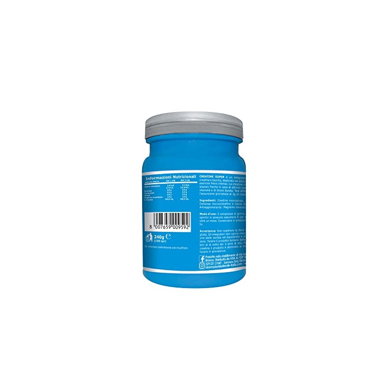 Creatine Super - Integratore Di Creatina Potenziata Con Taurina -