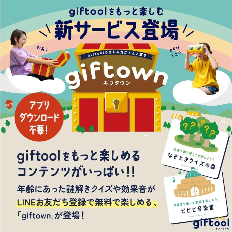 giftool Treasure Box, Birthday (Cakes), Includes Sheet and Gift Box,