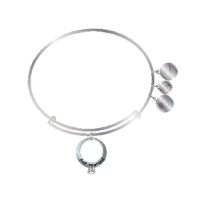 Alex and Ani Just Engaged' Charm Bangle Bracelet