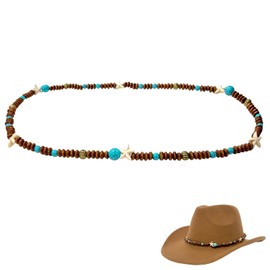 nemokamai Cowboy Hat Bands for Men Women, Starfish Hatbands Belt for Straw/Sun/Beach Hats Multicolor