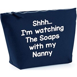 Hippowarehouse I'm watching The Soaps with my Nanny printed make up cosmetic wash bag 18x19x9cm