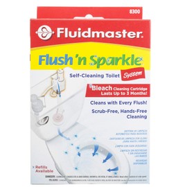 Fluidmaster Flush N' Sparkle No Scent Continuous Toilet Cleaning System 1 Display Liquid