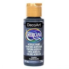 DecoArt Americana Acrylic Paint, 2-Ounce, Graphite