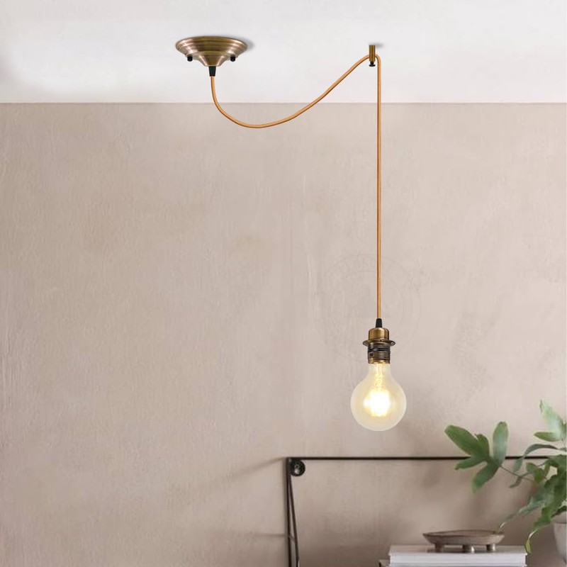 Single Way Spider Pendant Lighting Ceiling Chandelier, E27 Vintage Ceiling