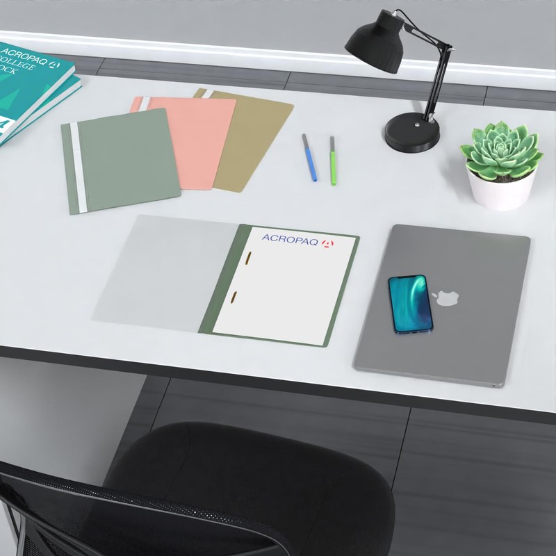 ACROPAQ - 10 x A4 file folders - transparent front