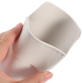 DIYEAH Pen Pocket Protector, 2pcs Pu Leather Pocket Pen Holder Organizer Pouch for Shirts Lab Coats Pen Sleeve White