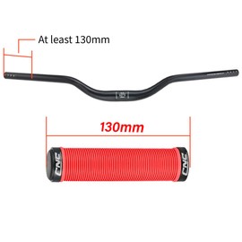 CNCLOL Mountain Bike Handlebar Grips,Bicycle Handlebar Grips for MTB/BMX,Red