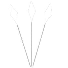 OKUMEYR 3pcs Small Interlocking Tool Needle Threader Clip Hair Stylists Extension Tool Braided Wig Micro Braid Wig Dreadlock Crochet Needle Braiding Accessories Dreadlock Retighten Crochet