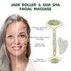 Gua Sha Stone & Jade Roller Gift Set, Anti-aging Natural