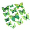Shiwaki 24pcs 3D Simulation 3D Butterfly Magnetic Wall Sticker Decoration
