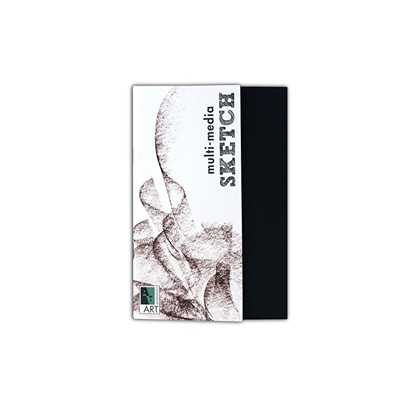 Black Sketch Book Multimedia 5.5X8.5