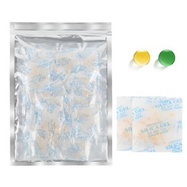 Boadw 10 g x 30 pieces silica gel bags, food-safe silica gel, dry centre with orange beads, moisture indicator, desiccant for removing moisture