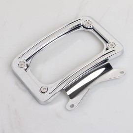 Unbranded Motor Rear Curved License Plate Mount Frame Fit For Harley CVO Road Street Glide