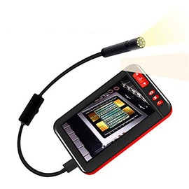 MASO Inspection Cameras 8mm USB Endoscope 1080P HD Industial Borescope Tube 4.3 Inches LCD Screen F200 Waterproof (2M)