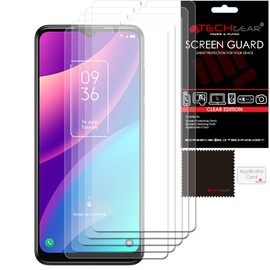 TECHGEAR [5 Pack] Screen Protectors Compatible for TCL 306& TCL 30 SE, CLEAR LCD Screen Protectors Cover Guards