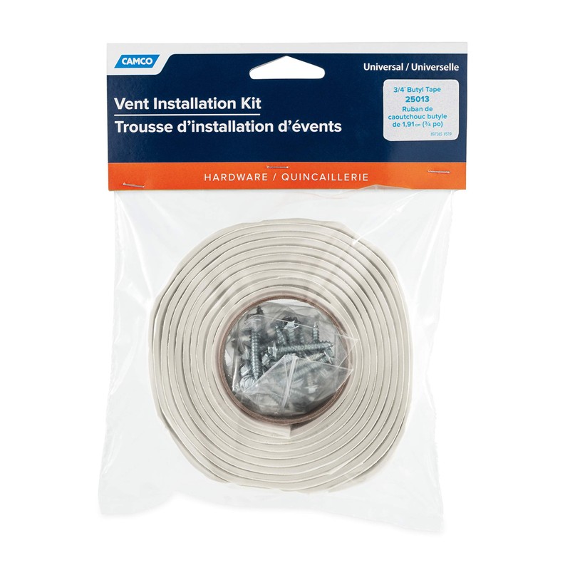 Camco Juego de instalación de ventilación Universal con Cinta para