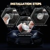 HQRNYP Bling Crystal Car Engine Start Ring Sticker, Push Start