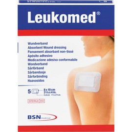 LEUKOMED Sterile Plasters 8 x 10 cm Pack of 5