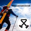 WEZCHUGHAOL 2 Pack Ski & Pole Carrier Straps - Adjustable